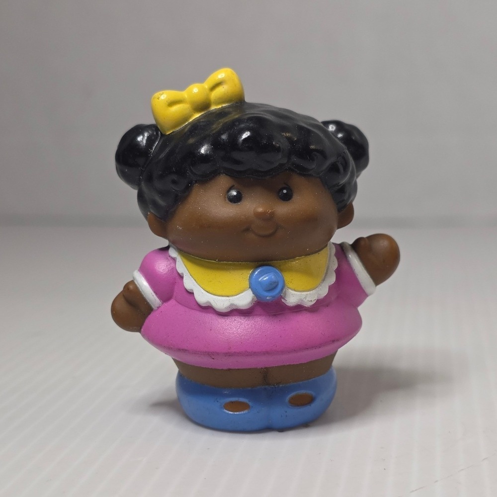 Little Tikes Toddle Tots Figure Small Pink Dress Girl Good Condition 80s-90s